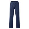 GOKKILRW Linen Pants for Men Quick Dry Lightweight Boho Lace Up Plain Color Straight Leg Loose Pants Outdoor Hiking Yoga Pants Summer Elastic Pj Lounge Trousers Navy view 3