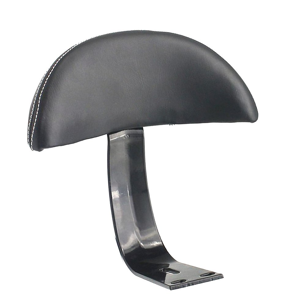 Tyenaza Rear Seat Backrest, Bike Backrest Support PU Leather Electric Bicycle Rear Passenger Seat Backrest with Metal Support Soft Sponge Cushion