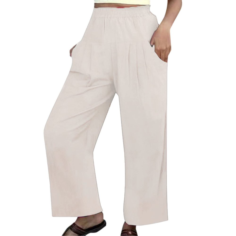 Linen Pants Women Petite Denim Wide Leg Pants for Women Linen Straight Leg Pants for Women Plus Size Pants for Women Flower Pants Spring Break Outfits for Women 2024 Pants Women