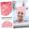 Balacoo Swimming Cap Hats for Swimming Wear-Resistant Swimming Hats Cap for Women Large Swim Hat Comfortable Hats Swim Cap Long Hair Swim Cap for Long Hair Girl Pink Nylon, 24.00X17.50X0.30CM view 3
