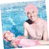 Balacoo Swimming Cap Hats for Swimming Wear-Resistant Swimming Hats Cap for Women Large Swim Hat Comfortable Hats Swim Cap Long Hair Swim Cap for Long Hair Girl Pink Nylon, 24.00X17.50X0.30CM view 4