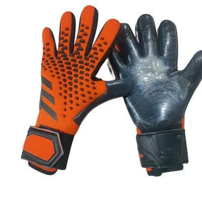 GJPWAKWM Spider-Man Soccer Goalkeeper Gloves Goalie Training Gloves Strong Grip Anti-Slip and Breathable for Adults and Children (Orange,10)