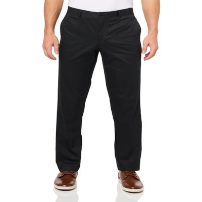 Robert Kent Men's Holland Regular Fit Cotton Pants, Black