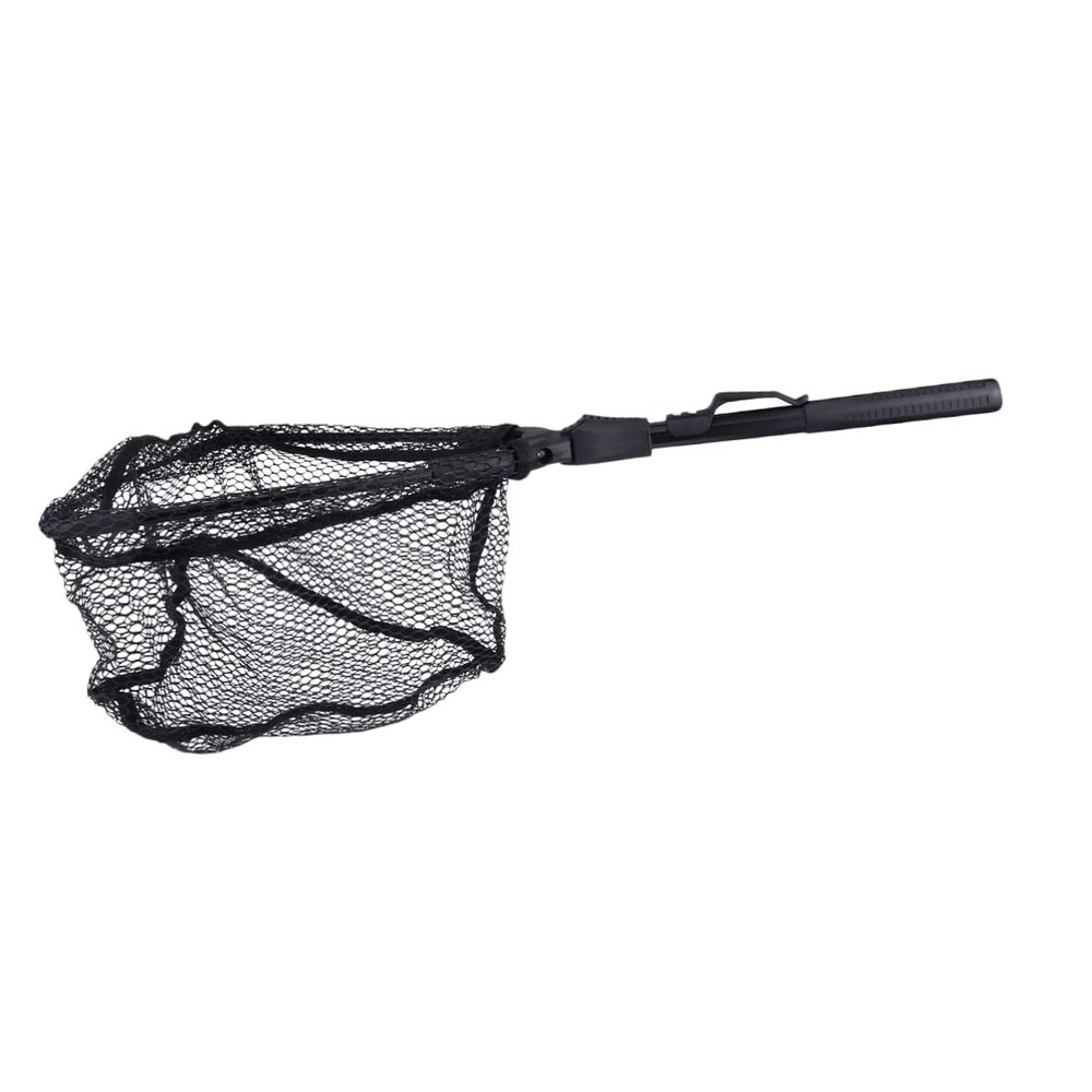 Outanaya Foldable Net Telescopic Fishing Net for Boating for Freshwater Saltwater Lightweight Skid-Resistant Handle Aircraft-Grade Aluminum