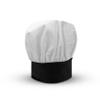 Chef Trends X100 Adjustable Chef Hat, White w/Black Trim view 1