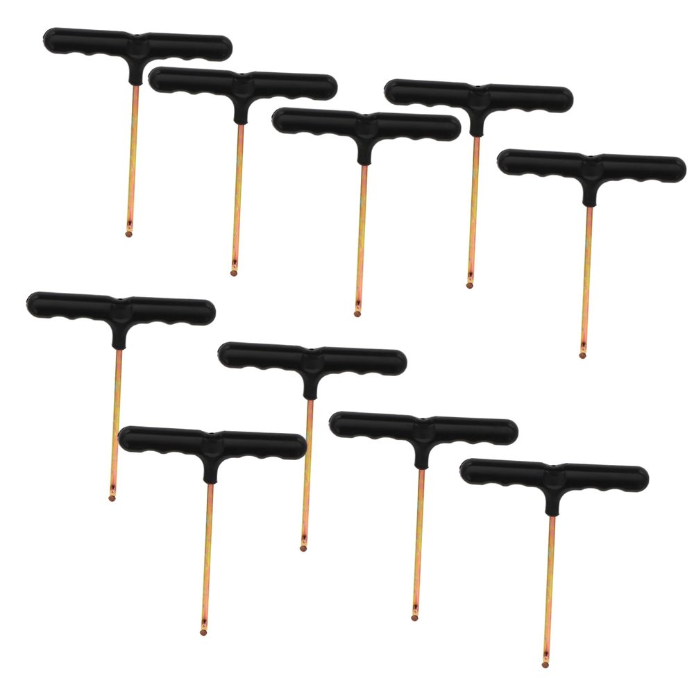 Outanaya 10pcs Trampoline Spring Pull Tool Kit Ergonomic T-Hook Hand Tool for Easy Installation Black Spring Hook for Trampolines and Home Machines Essential Accessory for Safe Assembly
