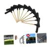 Outanaya 10pcs Trampoline Spring Pull Tool Kit Ergonomic T-Hook Hand Tool for Easy Installation Black Spring Hook for Trampolines and Home Machines Essential Accessory for Safe Assembly view 2