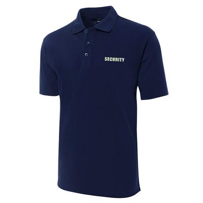 Juiwuerqi Polo Shirts for Men Security Embroidered Short Sleeve Mens Polo Shirt (XX-Large,Navy)