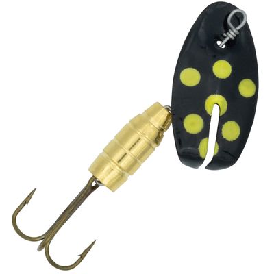 Panther Martin PMSNW_4_SPBK SonicWhammy Barrel Body Spinners Fishing Lure - Spotted Black - 4 (1/8 oz.)