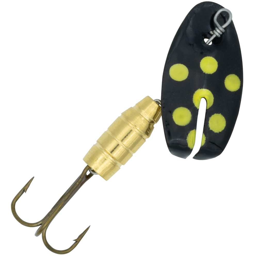 Panther Martin PMSNW_4_SPBK SonicWhammy Barrel Body Spinners Fishing Lure - Spotted Black - 4 (1/8 oz.)