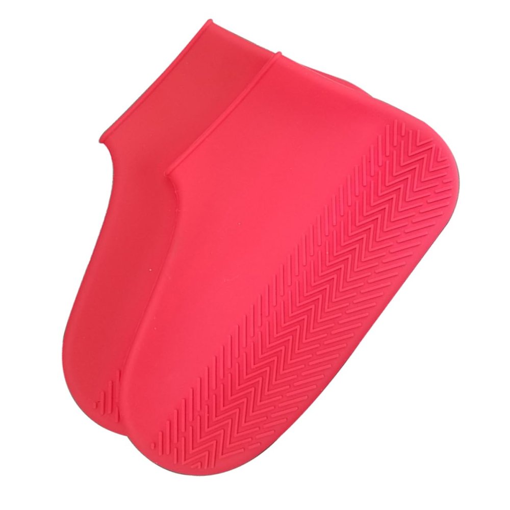 Gatuida Silicone Shoe Covers Anti-slip Overshoes for Outdoor Activities Thick Protection for Camping Fishing and Cycling Red