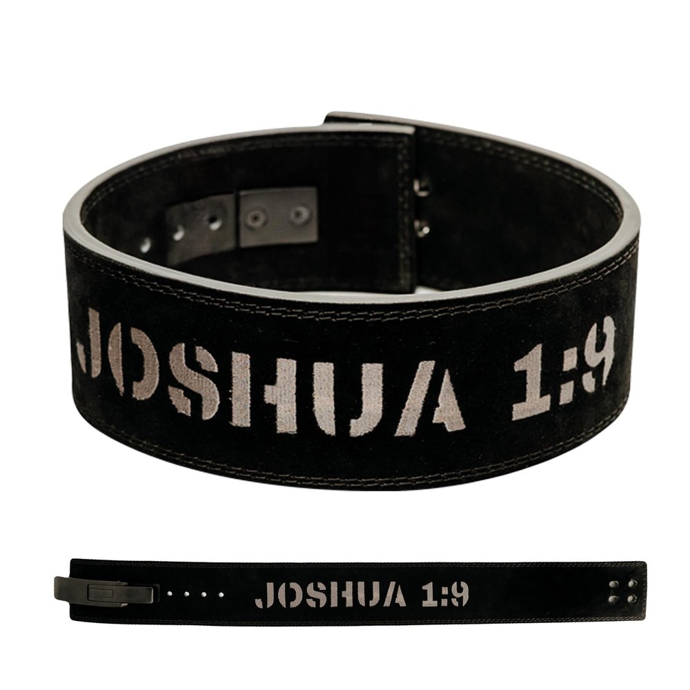 Christian Lever Weight Lifting Belt- 10mm Thick Leather Weightlifting Belt for Men & Women- Faith Lever Weight Belt for Men- Powerlifting Lever Gym Belt for Squat Deadlift Workout