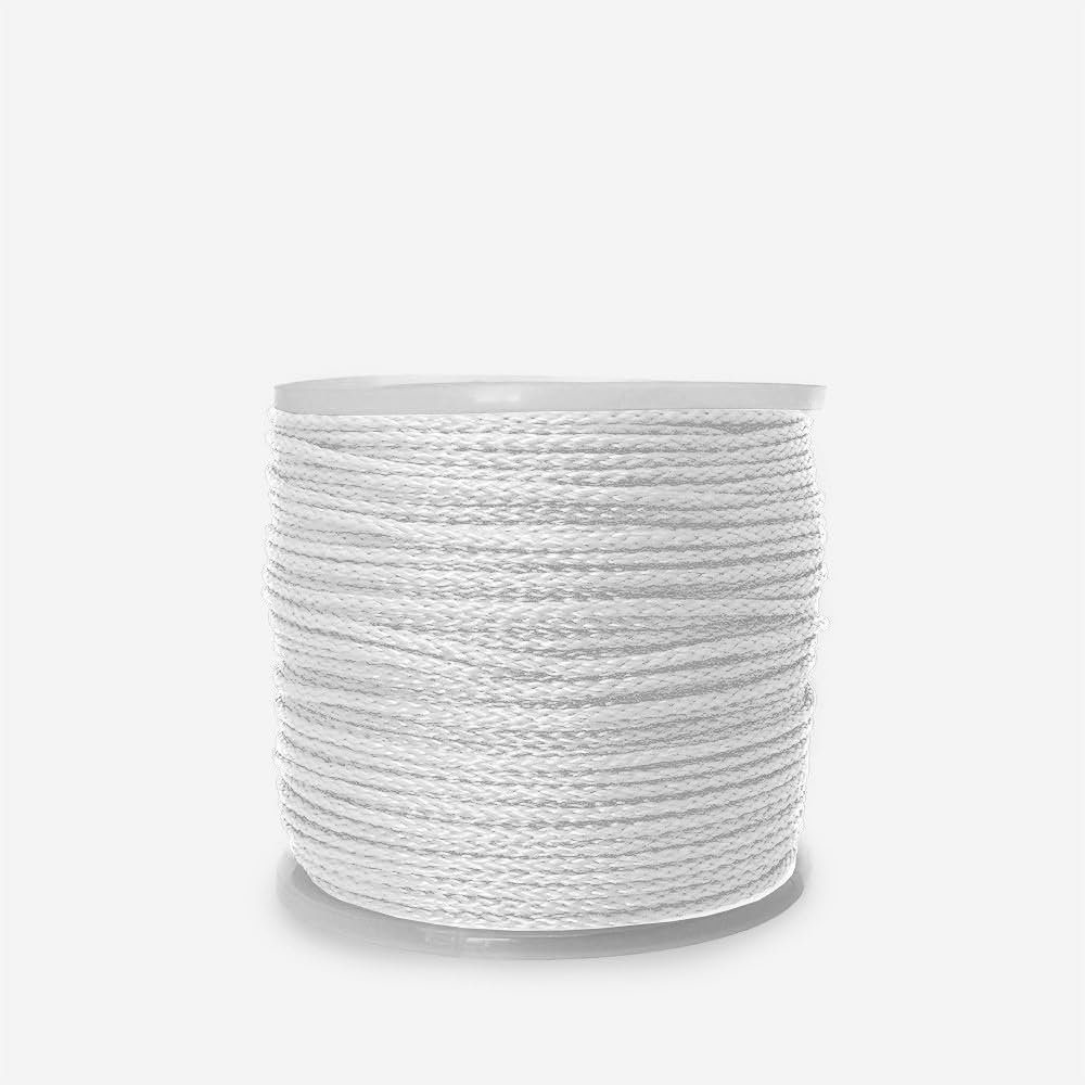 Hollow Braid Polypropylene (White, 3/8" x 500')