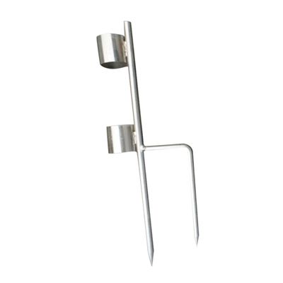 Outanaya Stainless Steel Fishing Rod Support Small Portable Holder for Spinning Casting Rods Ice Fishing Gear