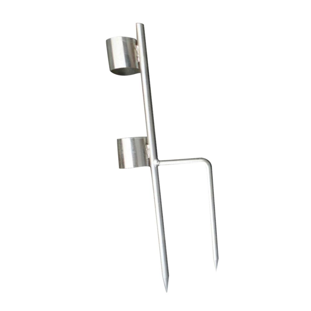 Outanaya Stainless Steel Fishing Rod Support Small Portable Holder for Spinning Casting Rods Ice Fishing Gear