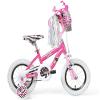 Dynacraft Barbie 12" Neon Pink Girls Bike for Kids Ages 3-5 Years, Fun and Stylish Design, Sturdy & Durable, Perfect for Kids Learning to Ride, Ideal for Young Riders -Neon Pink view 2