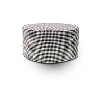 Chef Trends X475 Twill Skull Cap, Black and White