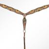 American Darling Western Horse Floral Breast Collar Genuine Leather Brown view 2