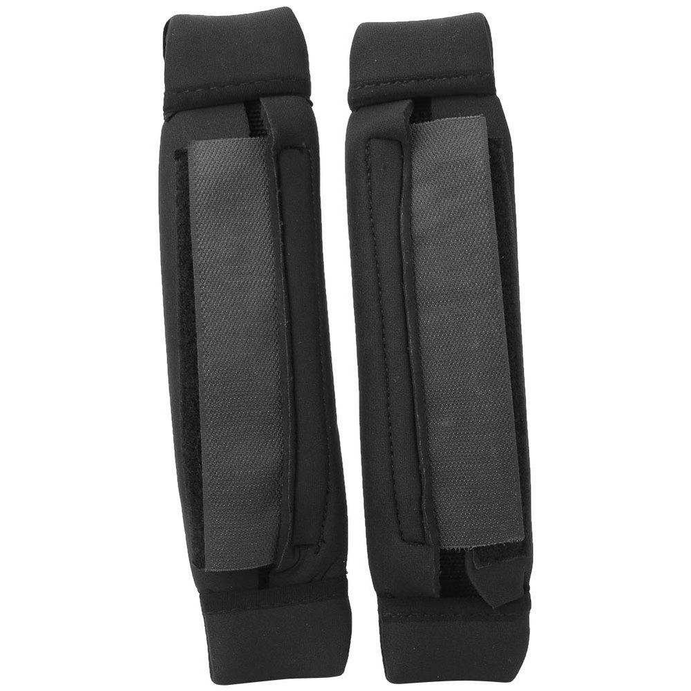 Alomejor 2 Pack Black Kiteboard Kitesurfing Surf Board Foot Straps Neoprene Stainless Steel Buckle for Surfing