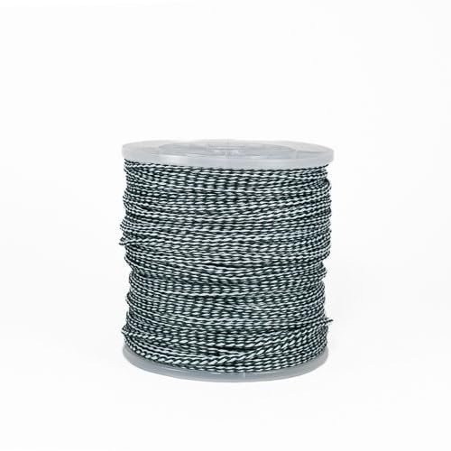 Hollow Braid Polypropylene (Green & White, 1/4" x 100')