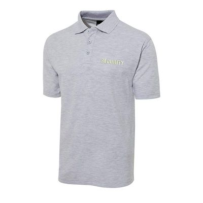 Juiwuerqi Polo Shirts for Men Security Embroidered Short Sleeve Mens Polo Shirt (X-Large,Grey)