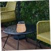 BRIGHTFUFU 1pc Woven Rattan Bicycle Basket for Boys and Girls Wicker Storage Straps for Front Handlebar Use Natural Wood Design view 4