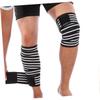 IWOWHERO Elastic Knee Compression Sleeve Breathable Knee Brace for Women Men Sports Stabilizer Adjustable Winding Strap Protection for Gym Training Fashion Stylish view 2