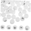 BRIGHTFUFU 100pcs Table Tennis Balls for Raffle Games White Pp Pong Balls Numbers for Party Decorations and Entertainment Activities