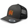RIVEMUG Chinese Dragon Curved Bill Embroidered Trucker Hat Mid Crown Adjustable Chinese Zodiac Cap Charcoal/Black view 1