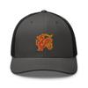 RIVEMUG Chinese Dragon Curved Bill Embroidered Trucker Hat Mid Crown Adjustable Chinese Zodiac Cap Charcoal/Black view 2