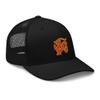 RIVEMUG Chinese Dragon Curved Bill Embroidered Trucker Hat Mid Crown Adjustable Chinese Zodiac Cap Black view 4