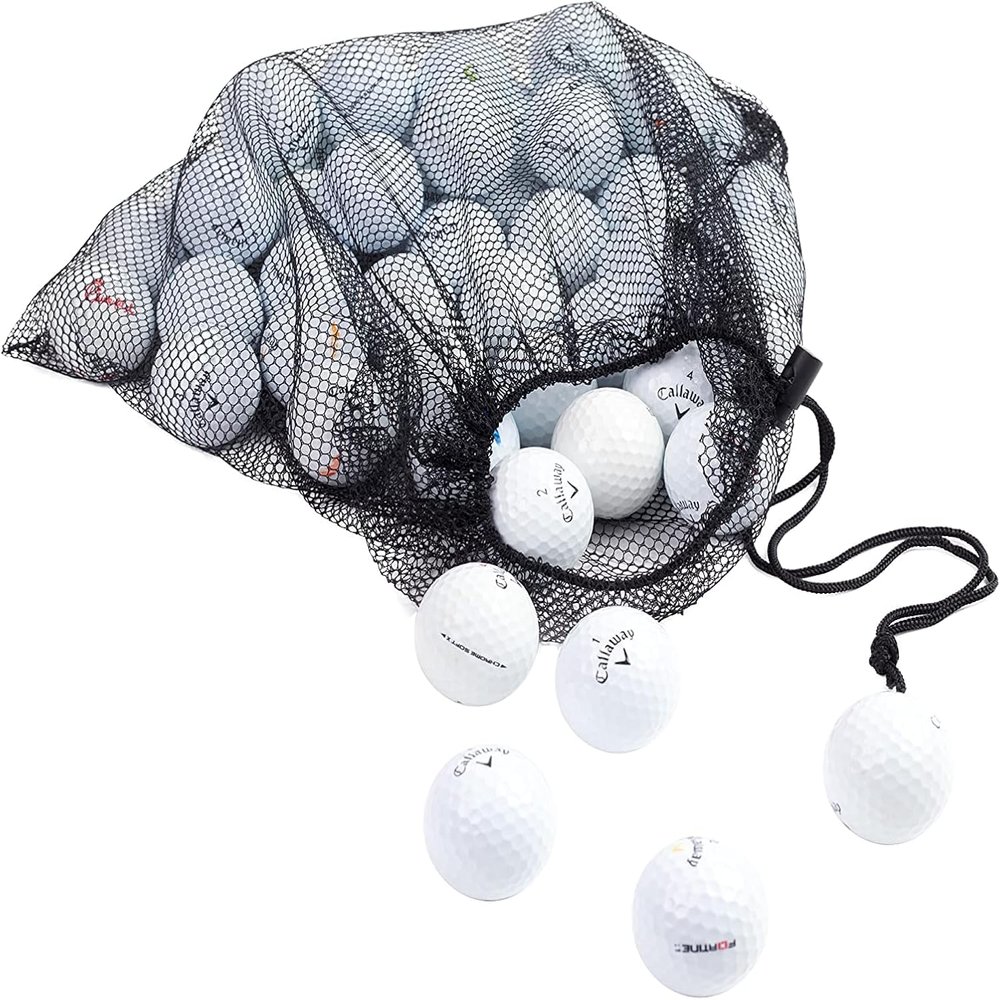 Clean Green Golf Balls 16 Pack of Recycled and Used Callaway Golf Balls for Men - Good Condition Used Golf Balls