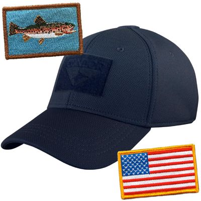 Condor Fitted Tactical Cap Bundle - (Rainbow Trout) - Navy Blue - Large/XL