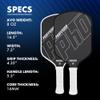 Professor PhD Raw Carbon Fiber Ultimate Player Bundle - Cover + Premo40 4-Pack Outdoor Pickleball + Carbon Cleaner Paddle Eraser view 2