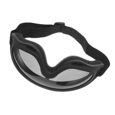 INOOMP Windproof Motorcycle Goggles for Men Outdoor Riding Skiing Eyewear Comfortable Fit Stylish Black Frame with Reinforced Grey Lens