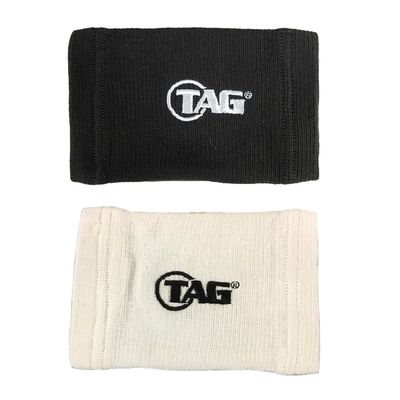 TAG Adult Wrist Coach 2 Pack, Single Window Size 4.5" x 3", Baseball Soccer Football Play Coach Playbook Quarterback Wristband, White, Black