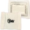TAG Adult Wrist Coach 2 Pack, Single Window Size 4.5" x 3", Baseball Soccer Football Play Coach Playbook Quarterback Wristband, White, Black view 4