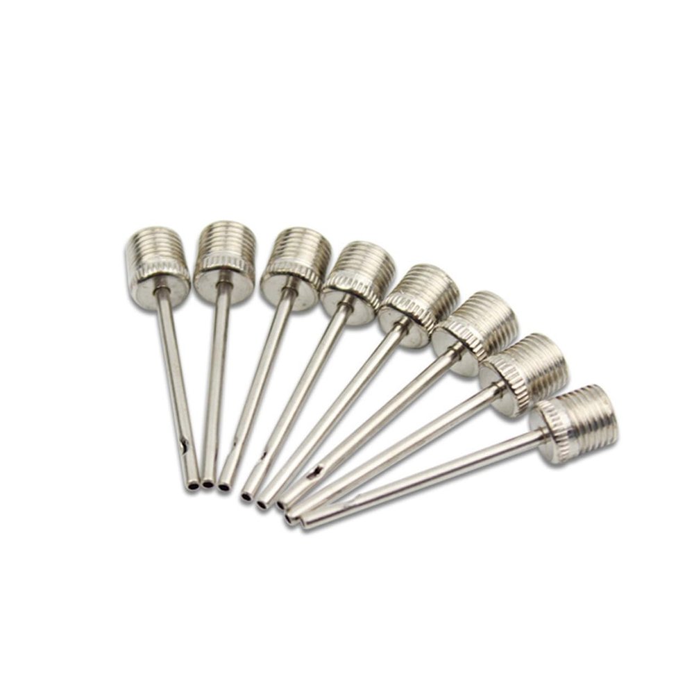 balacoo 10 Pcs Ball Needles Ball Pump Needles Air Inflation Needles Air Pump Needles Inflator Full Metal, 3.80X1.00X0.10CM, Silver, WBQE30K4I0602FGA1YQL3
