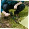 Balacoo 10Pcs Machine Side Tarpaulin Wood Pile Landscape Garden Landscape pegs Fabric Lawn Fastening Nails Plant Floor Nails Landscape pins Lawn Plant Stake pp Camping, 26.00X2.50X2.30CM, Black view 4