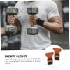 1 Pair Fitness Gloves Men Gym Gloves for Weight Lifting Anti-Slip Mat Men' for Workout Brown view 4