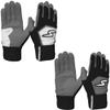 Stinger Sports Winder Series Batting Gloves - Adult Small, 2-Pack: Graphite/Black + Graphite/Black/White view 1