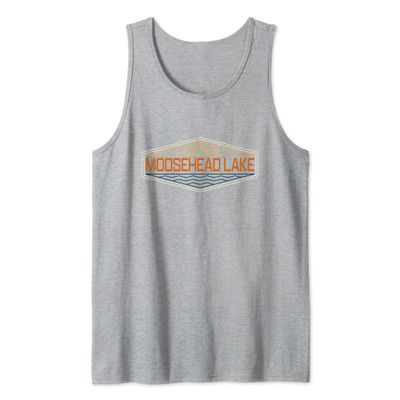 Moosehead Lake Maine Vintage Style Tank Top