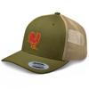 RIVEMUG Chinese Rooster Curved Bill Embroidered Trucker Hat Mid Crown Adjustable Chinese Zodiac Cap view 1