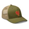 RIVEMUG Chinese Rooster Curved Bill Embroidered Trucker Hat Mid Crown Adjustable Chinese Zodiac Cap view 4