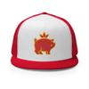 RIVEMUG Chinese Pig Flat Bill Embroidered Trucker Hat High Crown Adjustable Chinese Zodiac Cap view 2
