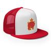 RIVEMUG Chinese Pig Flat Bill Embroidered Trucker Hat High Crown Adjustable Chinese Zodiac Cap view 4
