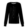 Printed Scrub Jackets for Woman Print Long Sleeve Plus Size Womens Scrubs for Women Nursing Jacket with Pockets Black XL view 1
