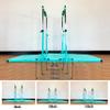 MARFULA Gymnastics Double Horizontal Bars 3Play Gymnastic Parallel Bars with Mat Uneven Bars Gymnastics Training Bar with 304 Stainless Steel Regulating Arms & Fiberglass Rail for Home Club Use view 4