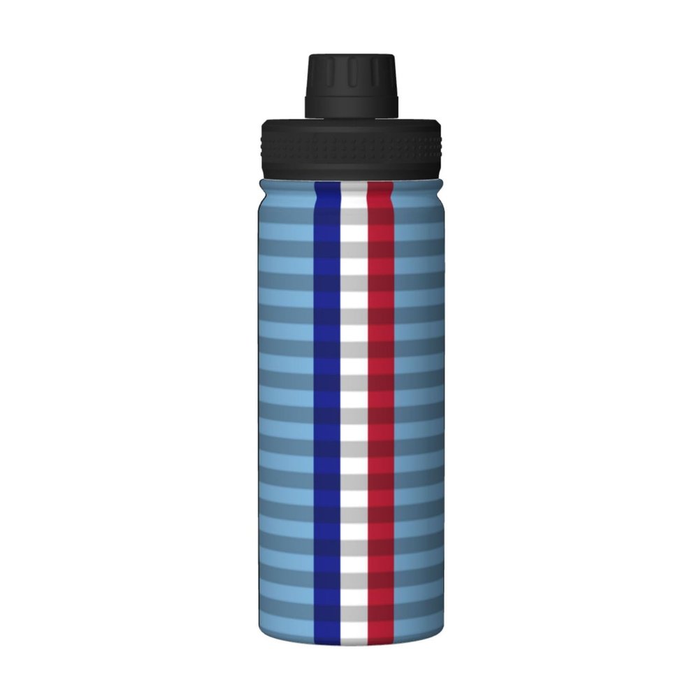 SIYTUAU Armed Forces Expeditionary Medal Ribbon Water Bottle 18 Oz Stainless Steel Water Bottles Leak Proof Outdoor Sports Insulated Water Bottle Funny Bottle Water