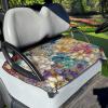 Flashideas Hippie Flower Golf Cart Seat Cover Universal 50 x 30.9 Inches Blanket Covers Portable Club Car Seat Cover Sports Cart Seat Cushion Accessories Suitable for All Seasons view 1